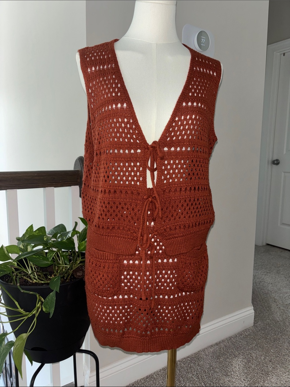 Two Piece Set Swim Coverup